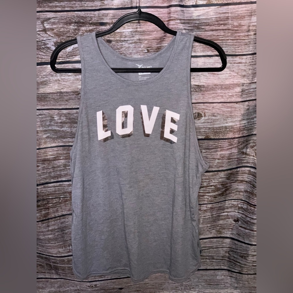 Old Navy Gray Sleeveless Muscle Tee